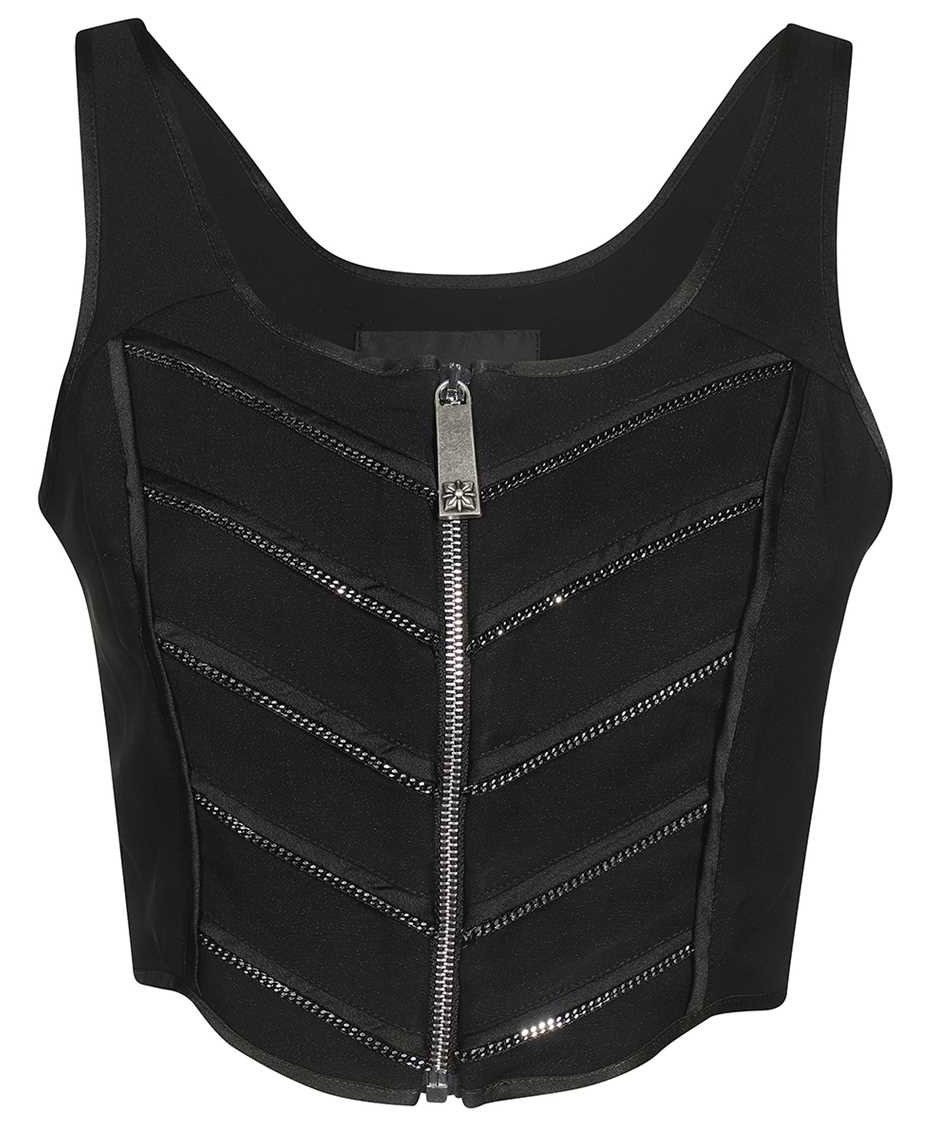 John Richmond Viscose top Zwart