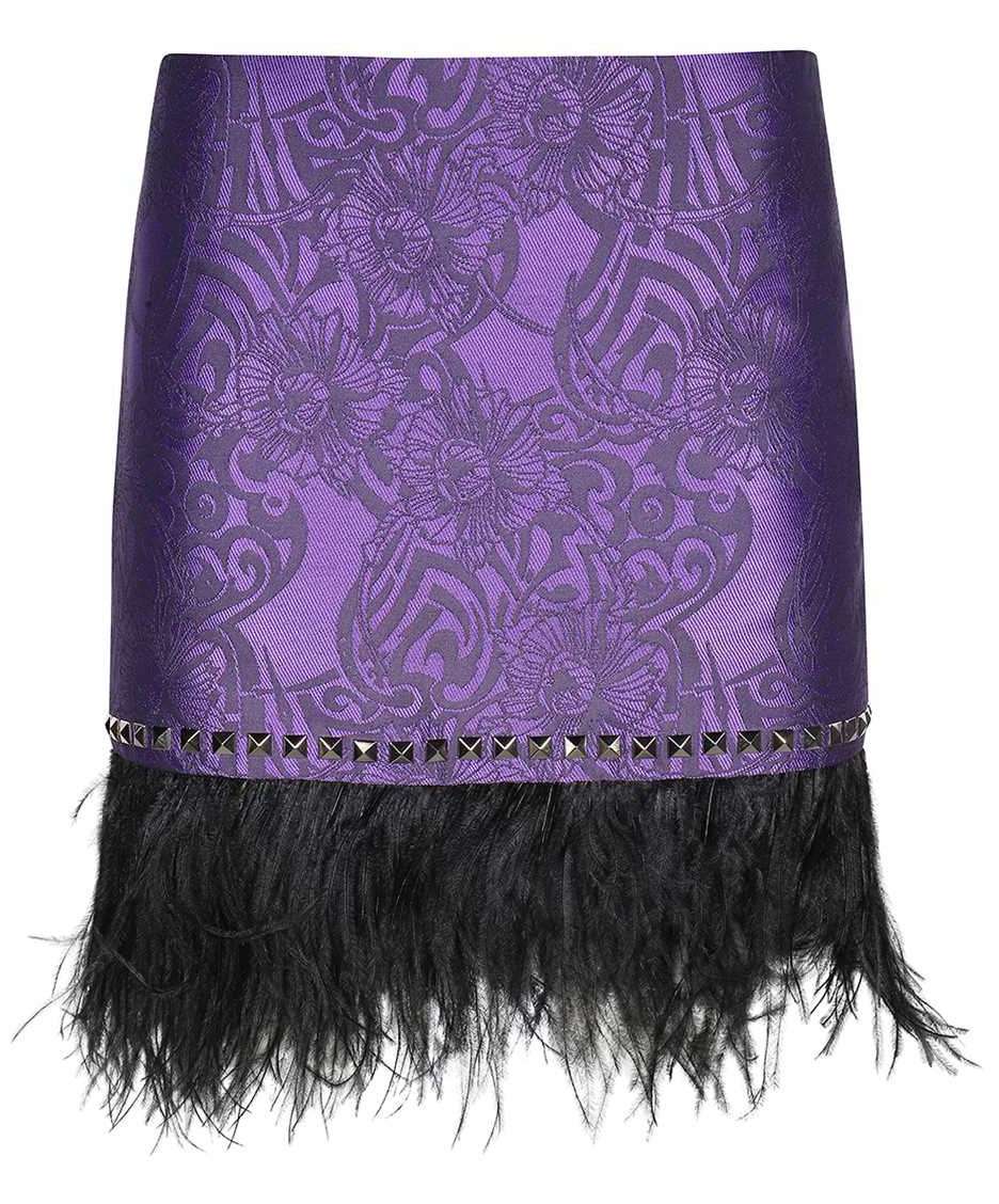 John Richmond Jacquard skirt Paars