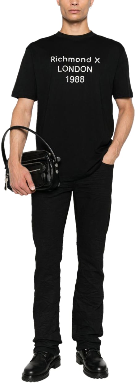 John Richmond T-Shirts And Polos Black Zwart