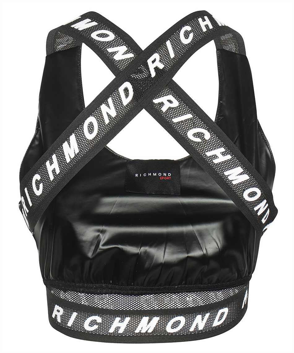 John Richmond Techno fabric top Zwart