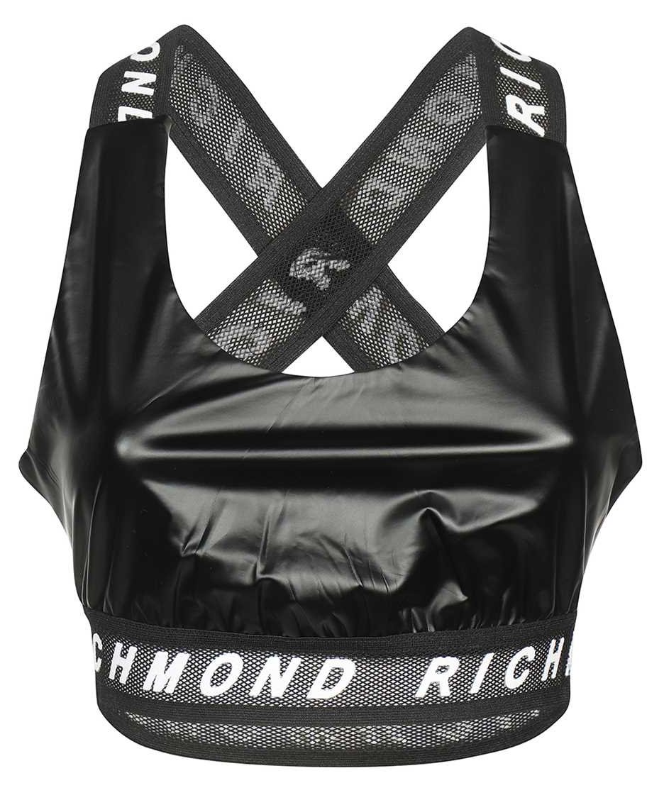 John Richmond Techno fabric top Zwart