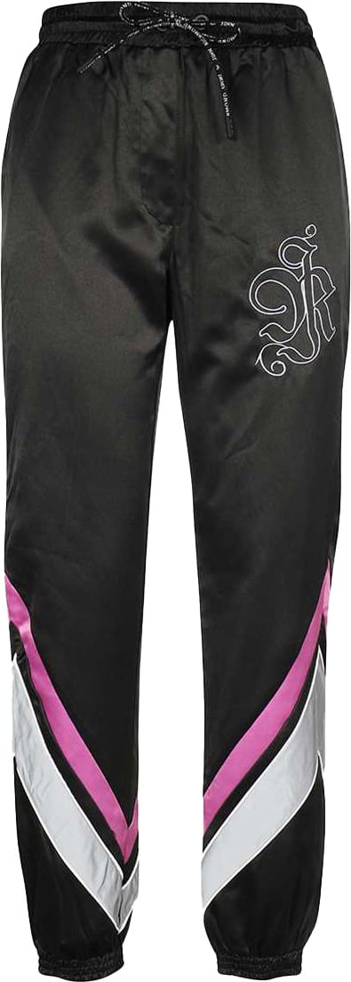 John Richmond Techno fabric track pants Zwart