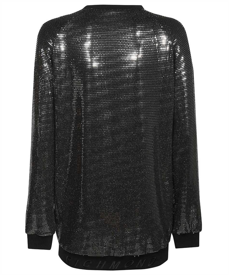 John Richmond Rhinestone mini dress Zwart