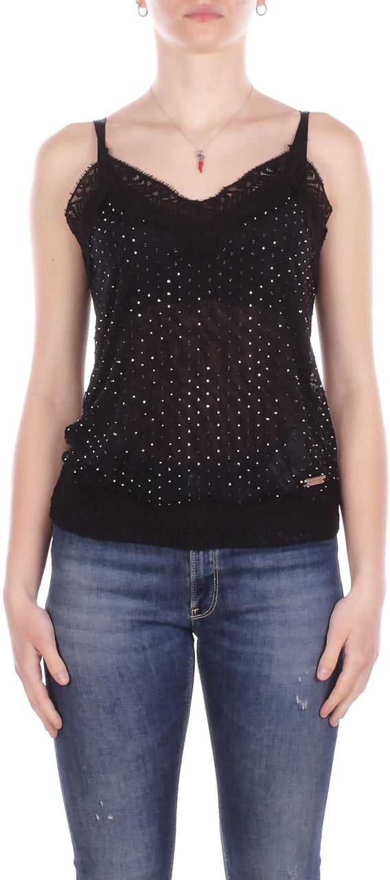John Richmond Top Black Zwart