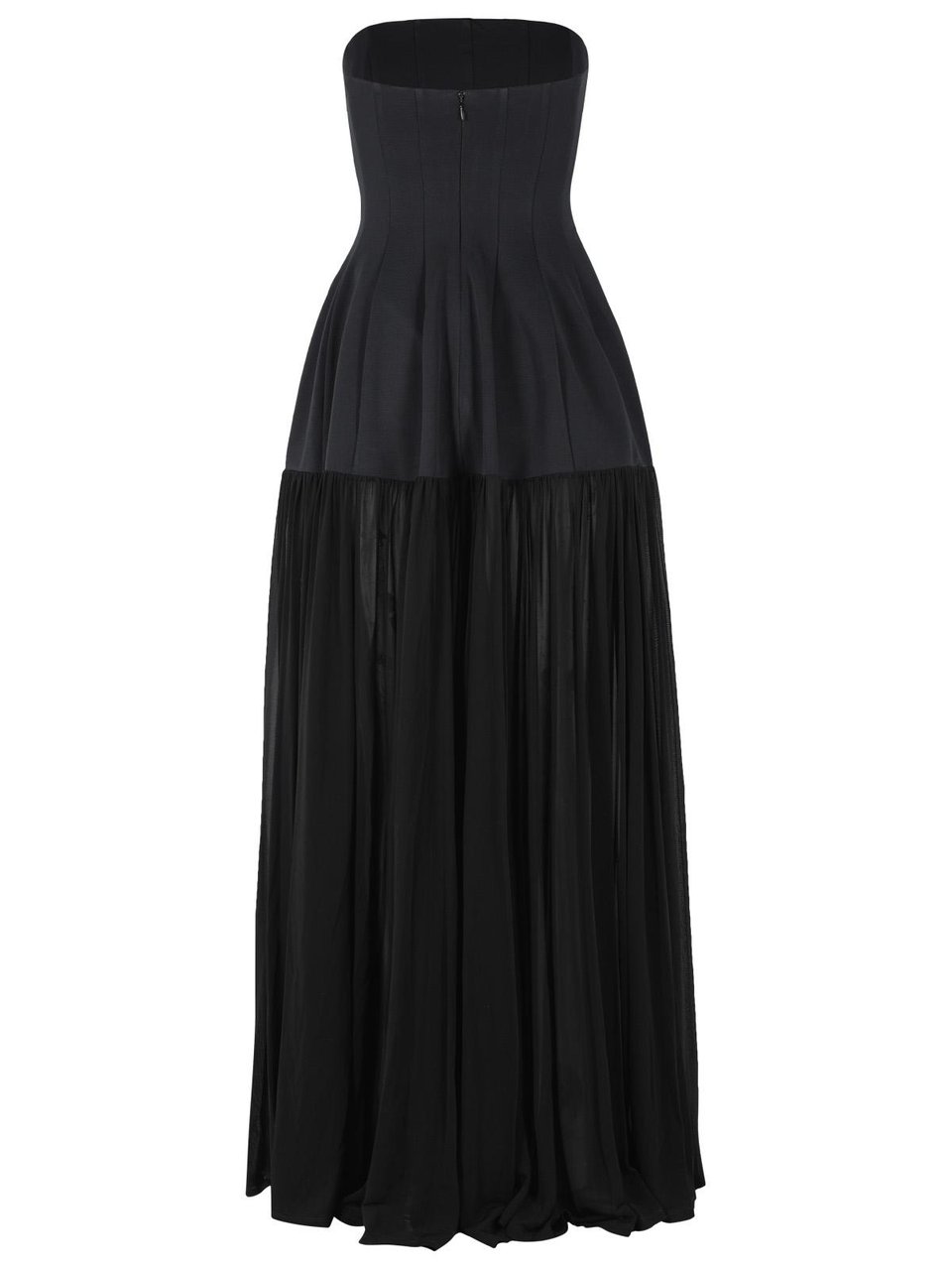 Jonathan Simkhai 'Sandrine' Black Viscose Dress Zwart