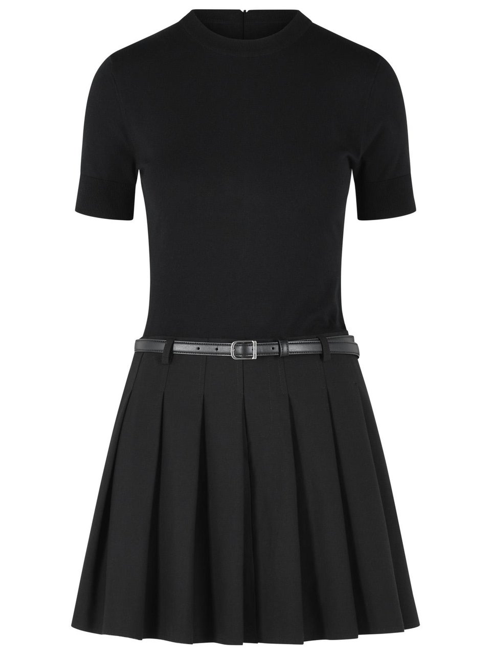 Jonathan Simkhai 'Abbie' Black Polyester Blend Dress Zwart
