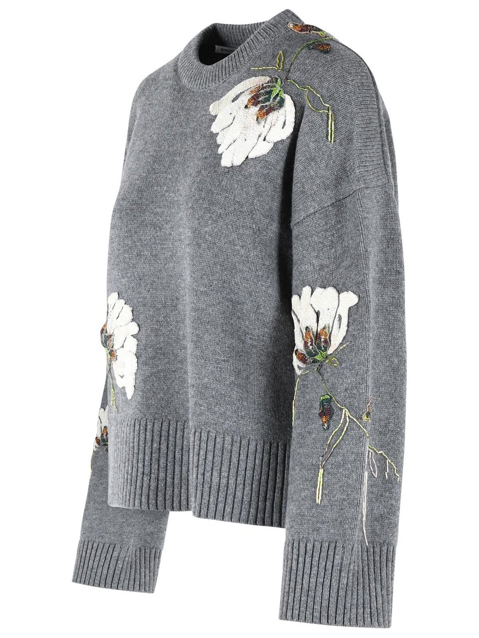 Jonathan Simkhai 'Dawna' Grey Wool And Cashmere Sweater Grijs