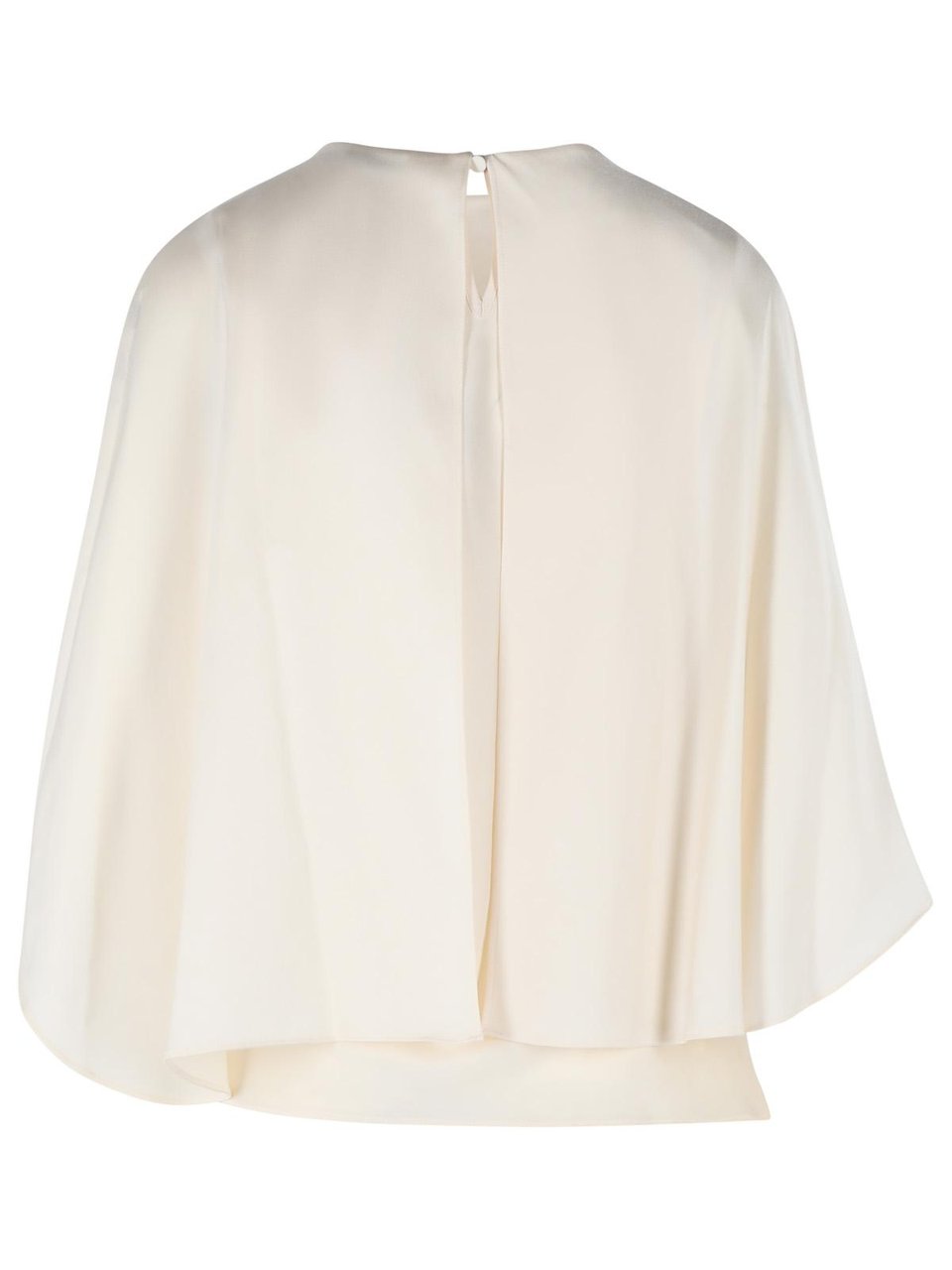 Jonathan Simkhai 'Eliora' Blouse In Cream Acetate Blend Neutraal