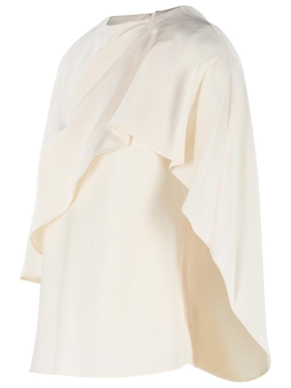 Jonathan Simkhai 'Eliora' Blouse In Cream Acetate Blend Neutraal