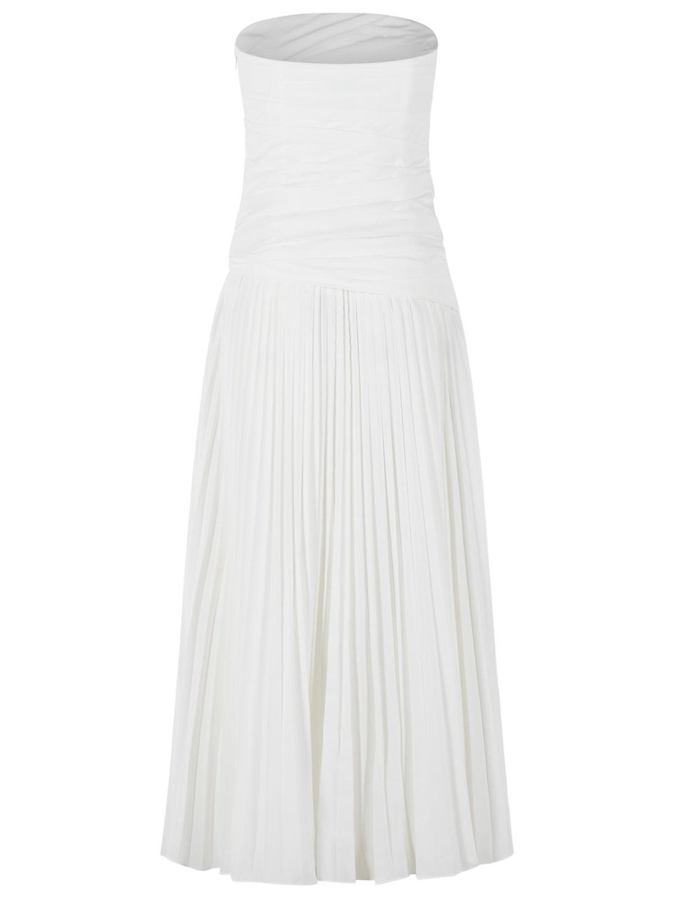 Jonathan Simkhai 'Arie' White Polyester Dress Wit