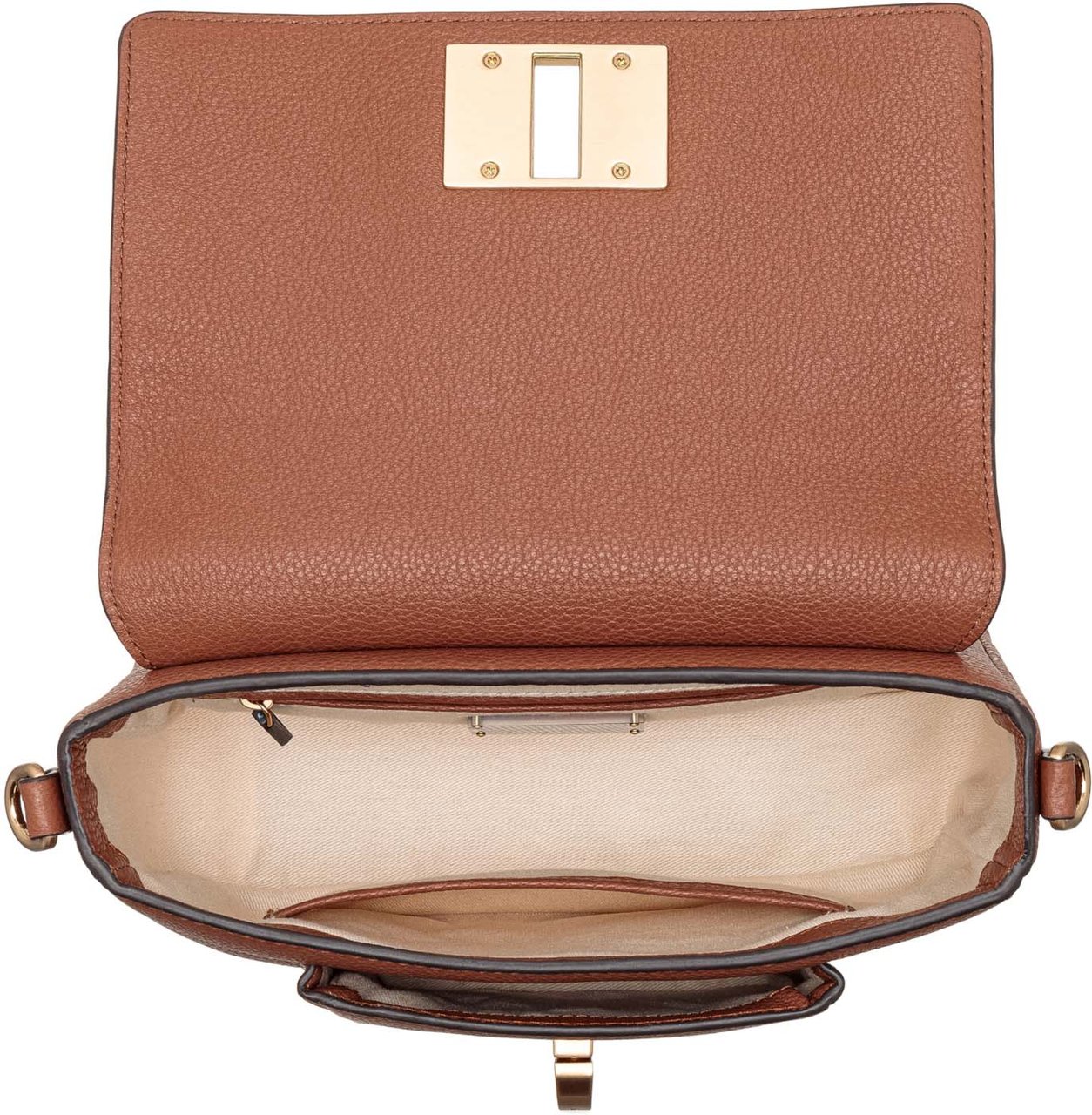 JOOP! Carino Muna Runderleer Crossbody Tas Bruin
