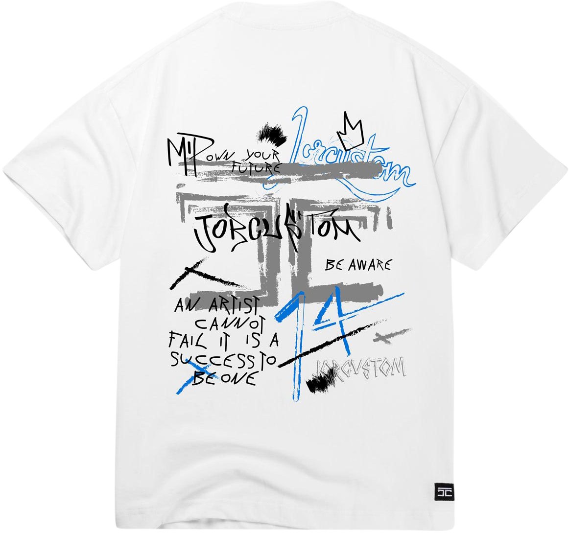 JORCUSTOM Jorcustom Artist Loose Fit T-Shirt Wit