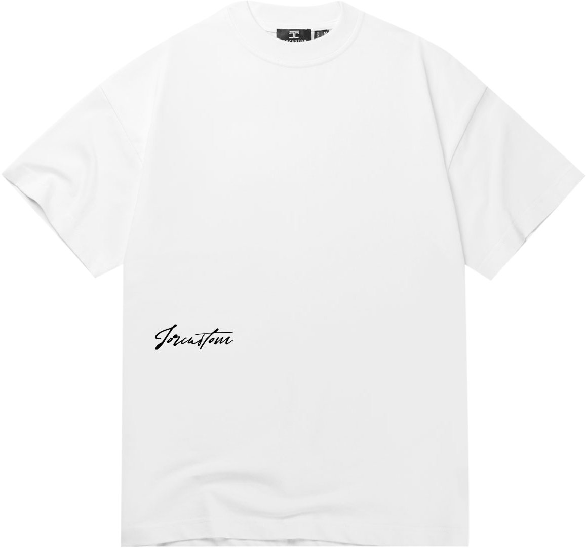 JORCUSTOM Jorcustom Outline Loose Fit T-Shirt Wit