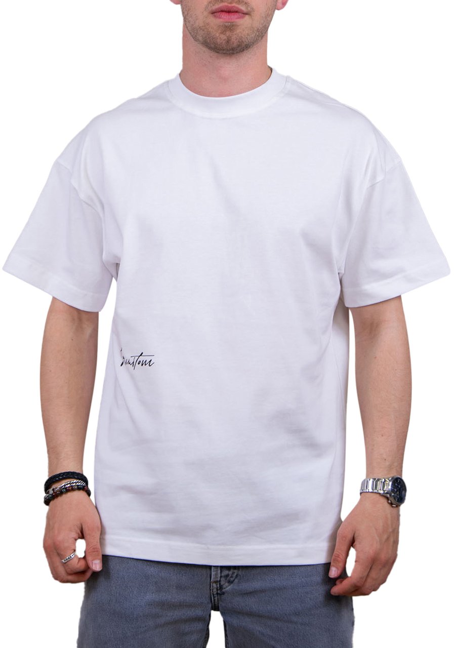 JORCUSTOM Jorcustom Outline Loose Fit T-Shirt Wit