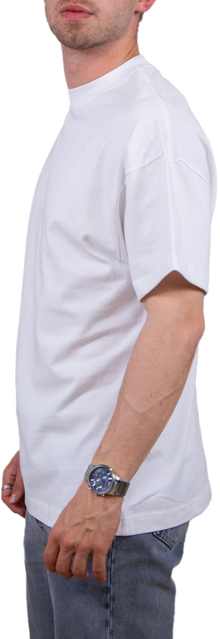 JORCUSTOM Jorcustom Outline Loose Fit T-Shirt Wit