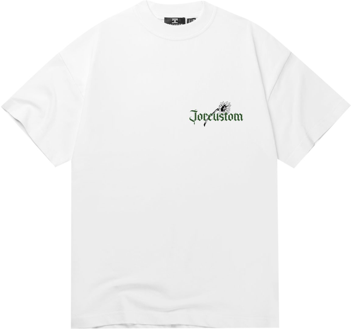 JORCUSTOM Jorcustom Sunflower Valley Loose Fit T-Shirt Wit