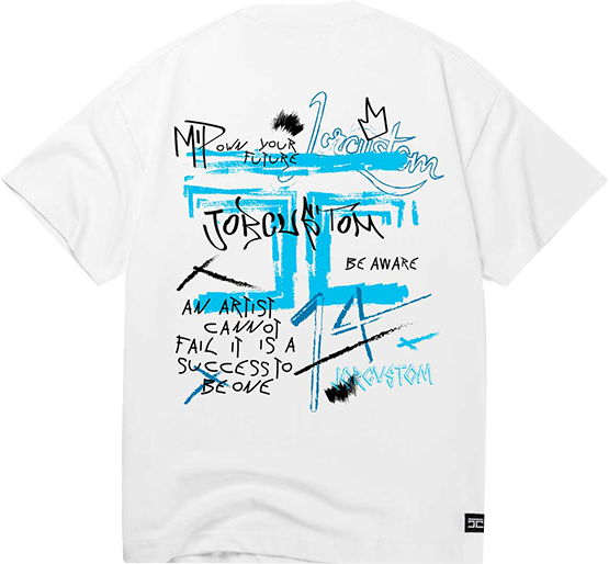 JORCUSTOM Jorcustom Artist Loose Fit T-Shirt Wit