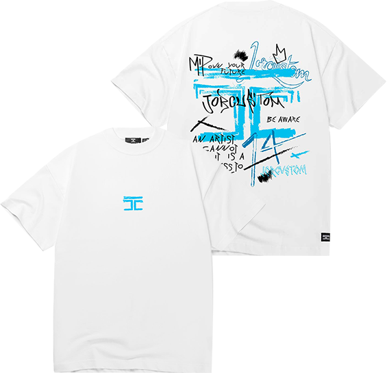 JORCUSTOM Jorcustom Artist Loose Fit T-Shirt Wit