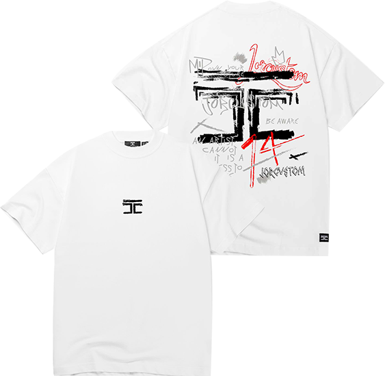 JORCUSTOM Jorcustom Artist Loose Fit T-Shirt Wit