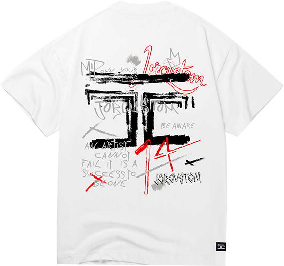JORCUSTOM Jorcustom Artist Loose Fit T-Shirt Wit