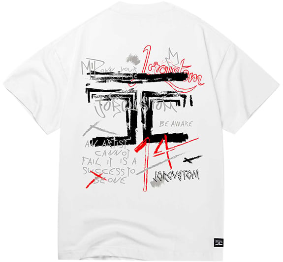 JORCUSTOM Jorcustom Artist Loose Fit T-Shirt Wit