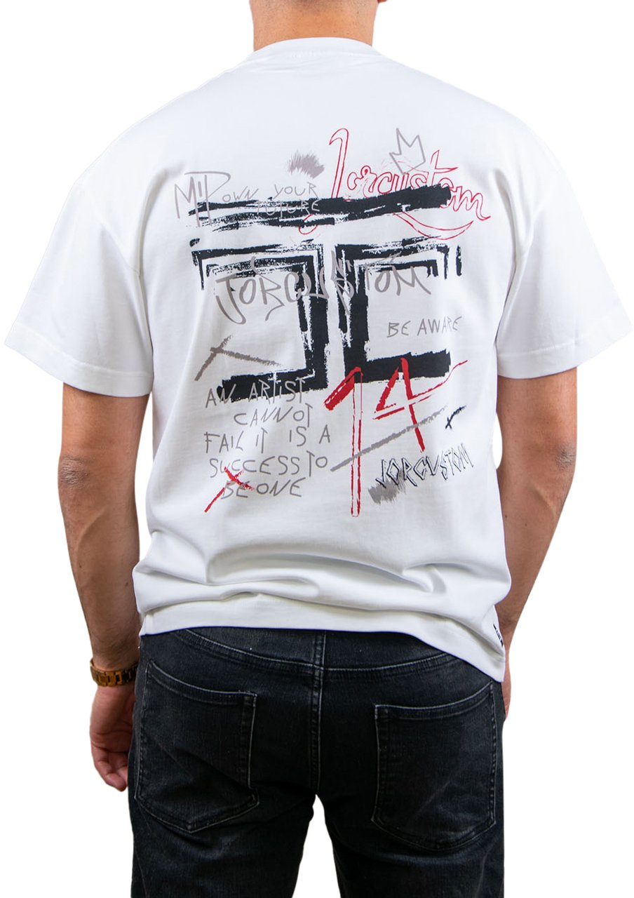 JORCUSTOM Jorcustom Artist Loose Fit T-Shirt Wit