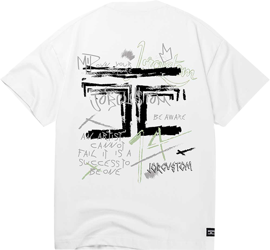 JORCUSTOM Jorcustom Artist Loose Fit T-Shirt Wit