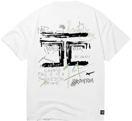JORCUSTOM Jorcustom Artist Loose Fit T-Shirt Wit