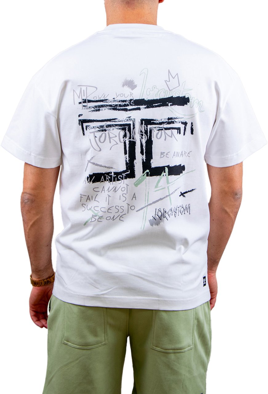 JORCUSTOM Jorcustom Artist Loose Fit T-Shirt Wit