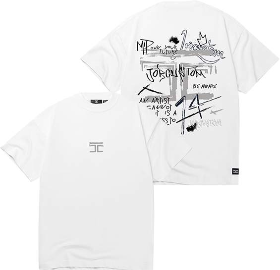JORCUSTOM Jorcustom Artist Loose Fit T-Shirt Wit