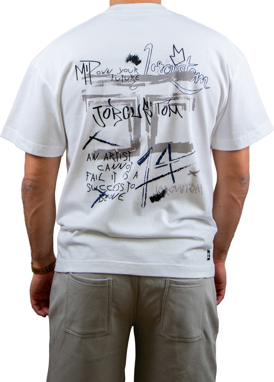 JORCUSTOM Jorcustom Artist Loose Fit T-Shirt Wit