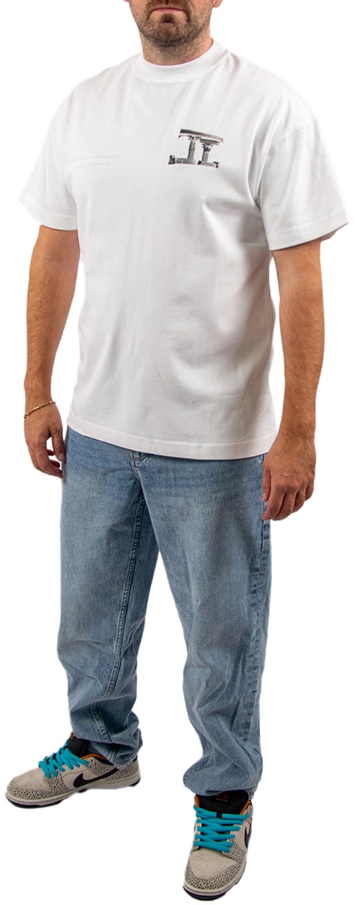 JORCUSTOM Jorcustom Broken World Loose Fit T-Shirt Wit