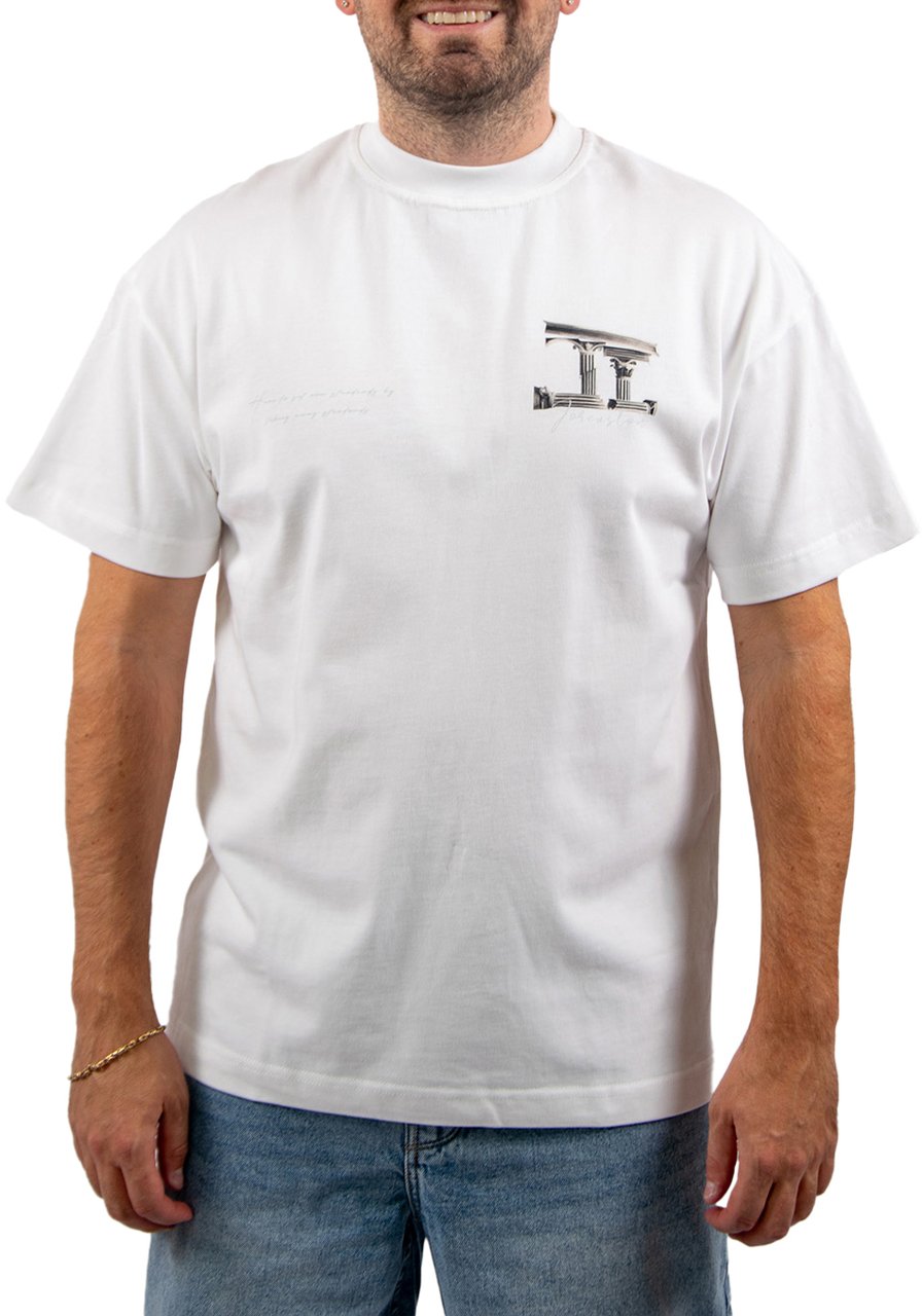 JORCUSTOM Jorcustom Broken World Loose Fit T-Shirt Wit