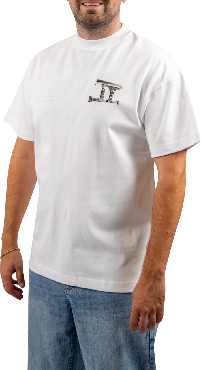 JORCUSTOM Jorcustom Broken World Loose Fit T-Shirt Wit