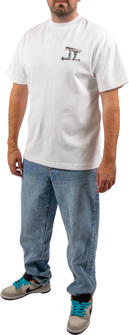 JORCUSTOM Jorcustom Broken World Loose Fit T-Shirt Wit