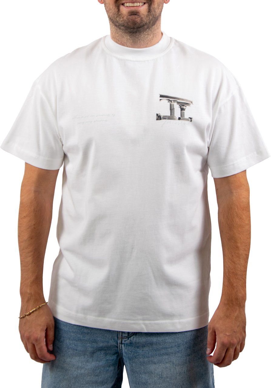 JORCUSTOM Jorcustom Broken World Loose Fit T-Shirt Wit