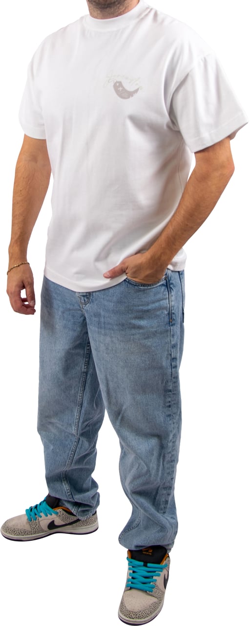 JORCUSTOM Jorcustom One Way Ticket Loose Fit T-Shirt Wit