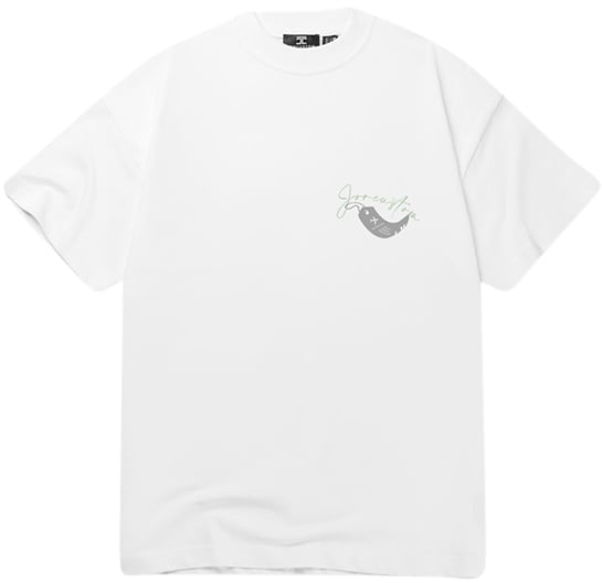 JORCUSTOM Jorcustom One Way Ticket Loose Fit T-Shirt Wit