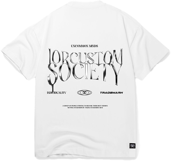 JORCUSTOM Jorcustom Uncommonminds Loose Fit T-Shirt Wit