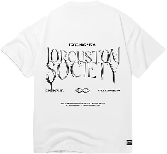 JORCUSTOM Jorcustom Uncommonminds Loose Fit T-Shirt Wit