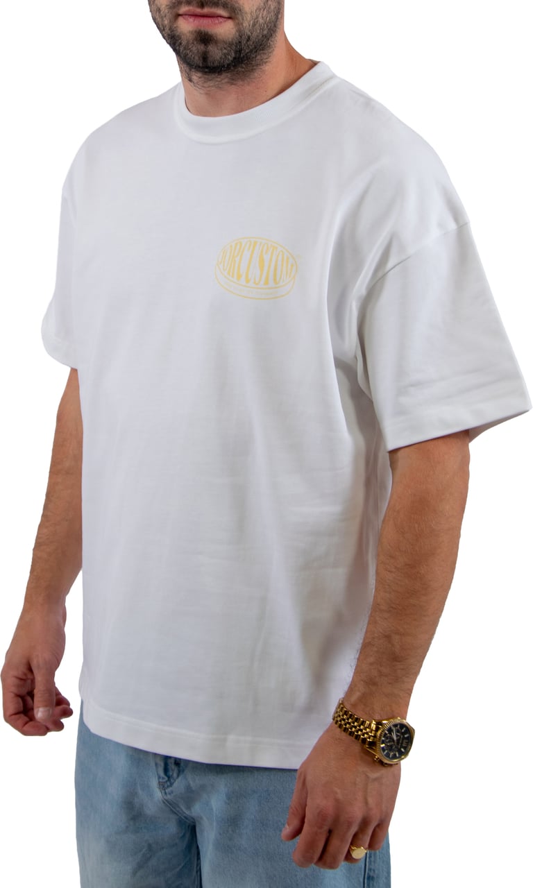JORCUSTOM Jorcustom Stretched Loose Fit T-Shirt Wit