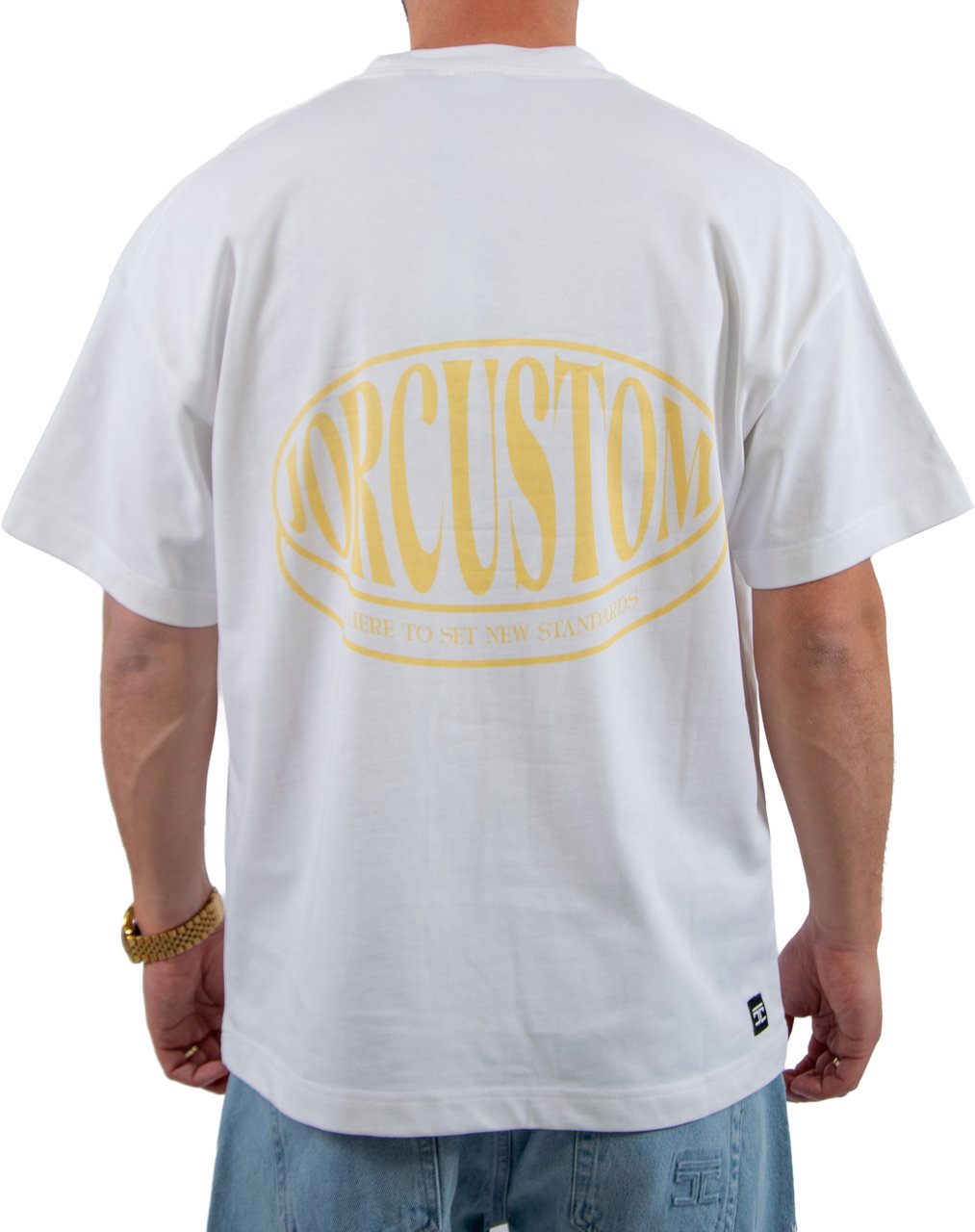 Jorcustom Stretched Loose Fit T-Shirt Wit