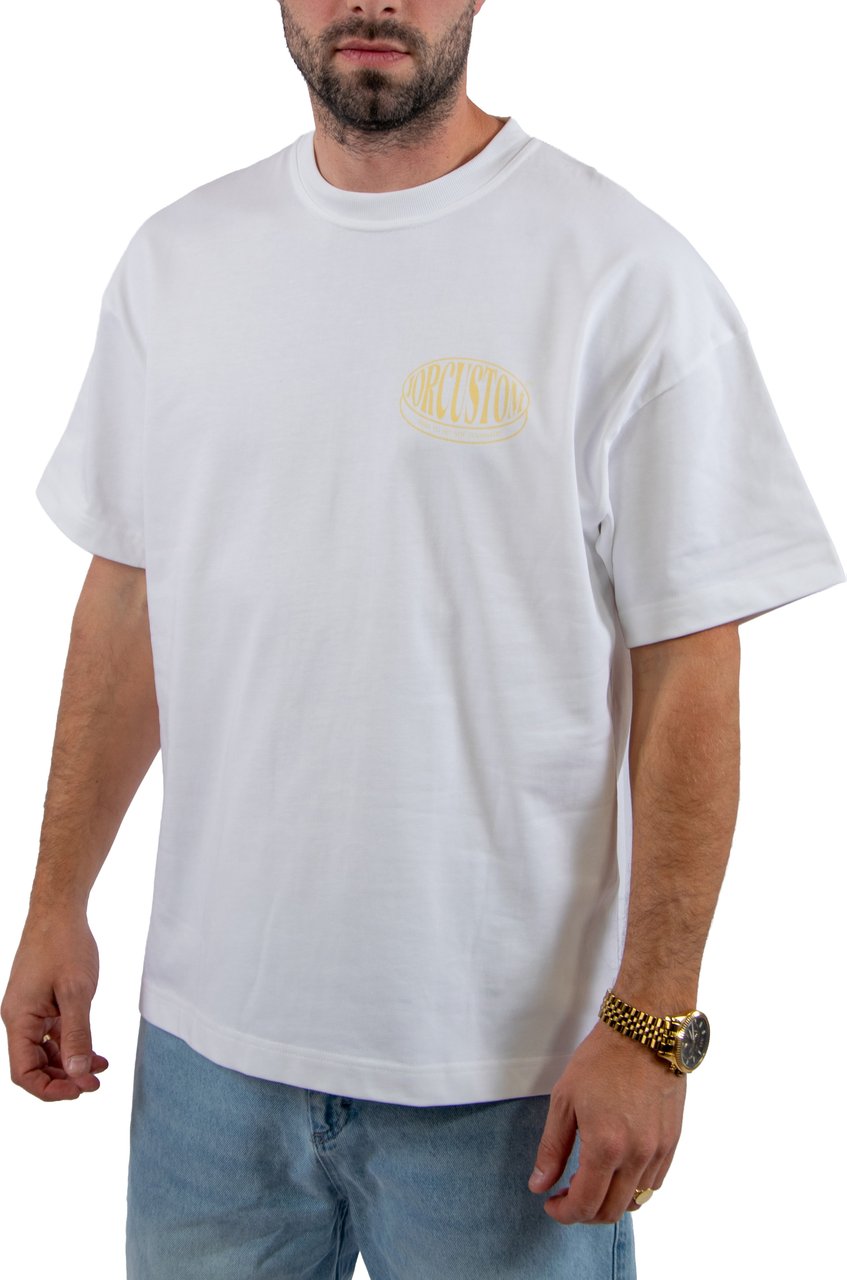 Jorcustom Stretched Loose Fit T-Shirt Wit