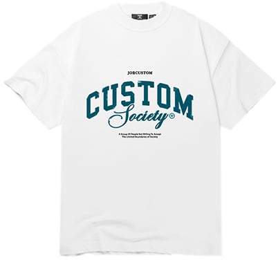 Jorcustom CustomSociety Summer Set Loose Fit T-Shirt Wit
