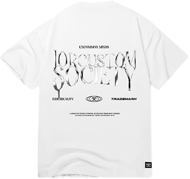 JORCUSTOM Jorcustom UncommonMinds Summer Set Loose Fit T-Shirt Wit