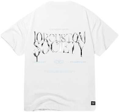 JORCUSTOM Jorcustom UncommonMinds Summer Set Loose Fit T-Shirt Wit