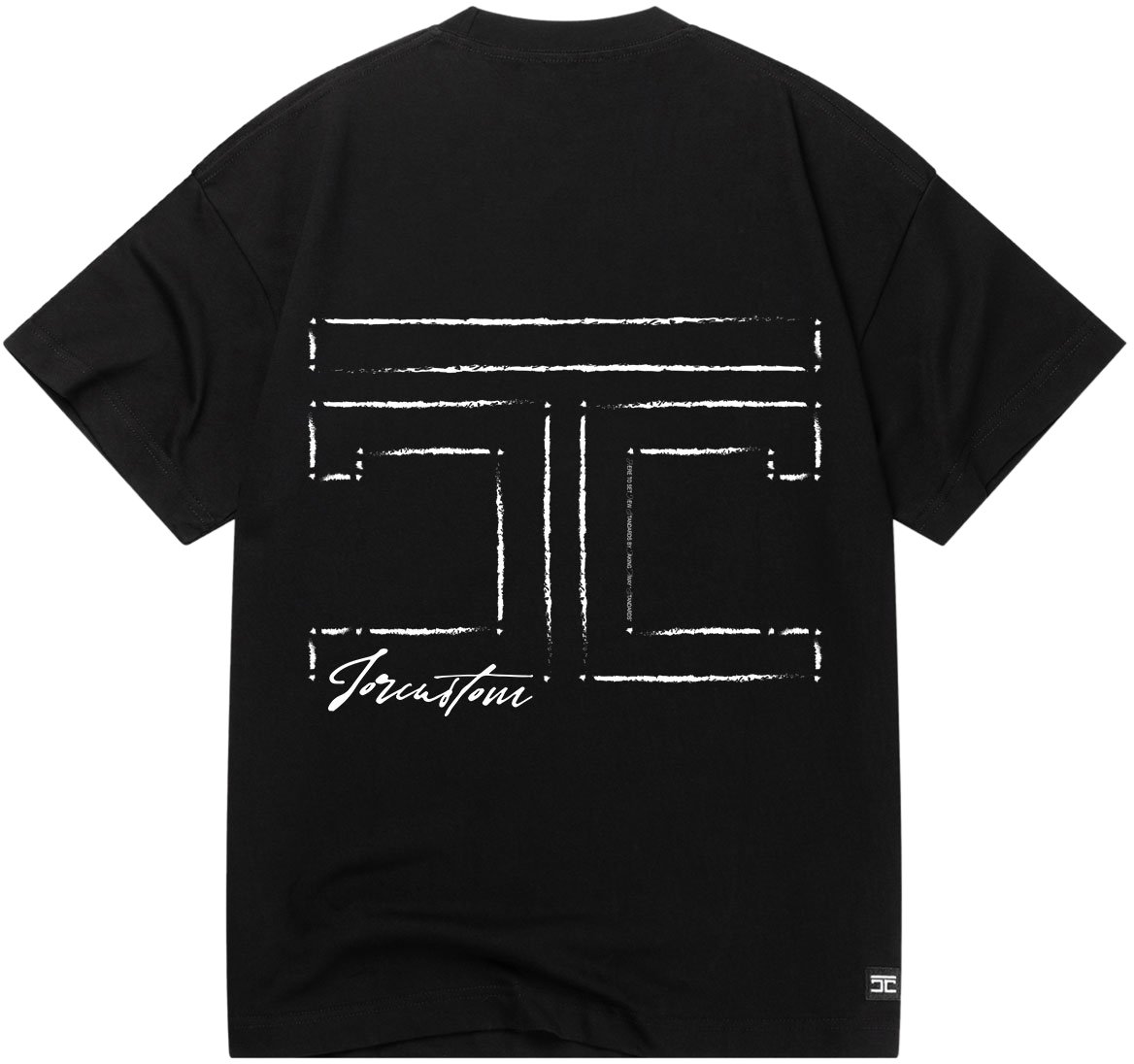 JORCUSTOM Jorcustom Outline Loose Fit T-Shirt Zwart