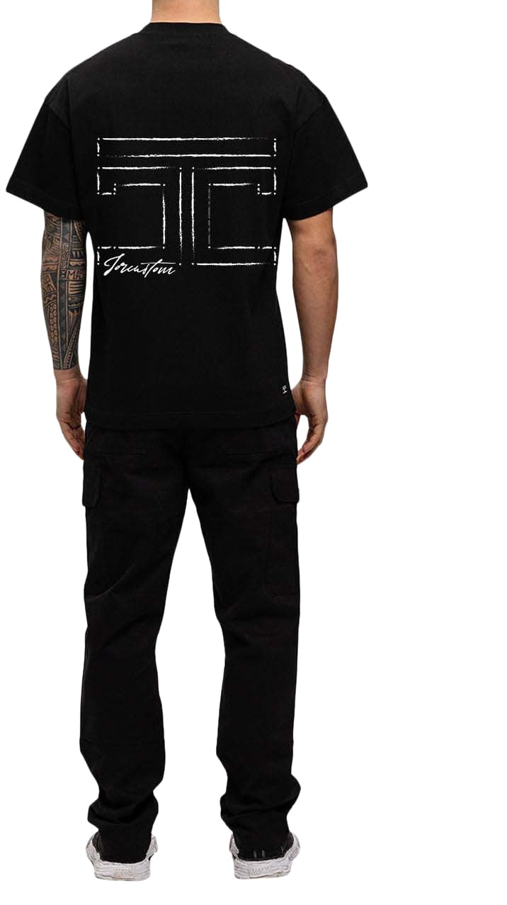 JORCUSTOM Outline T-Shirt Zwart