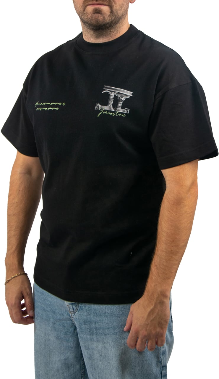 JORCUSTOM Jorcustom Broken World Loose Fit T-Shirt Zwart