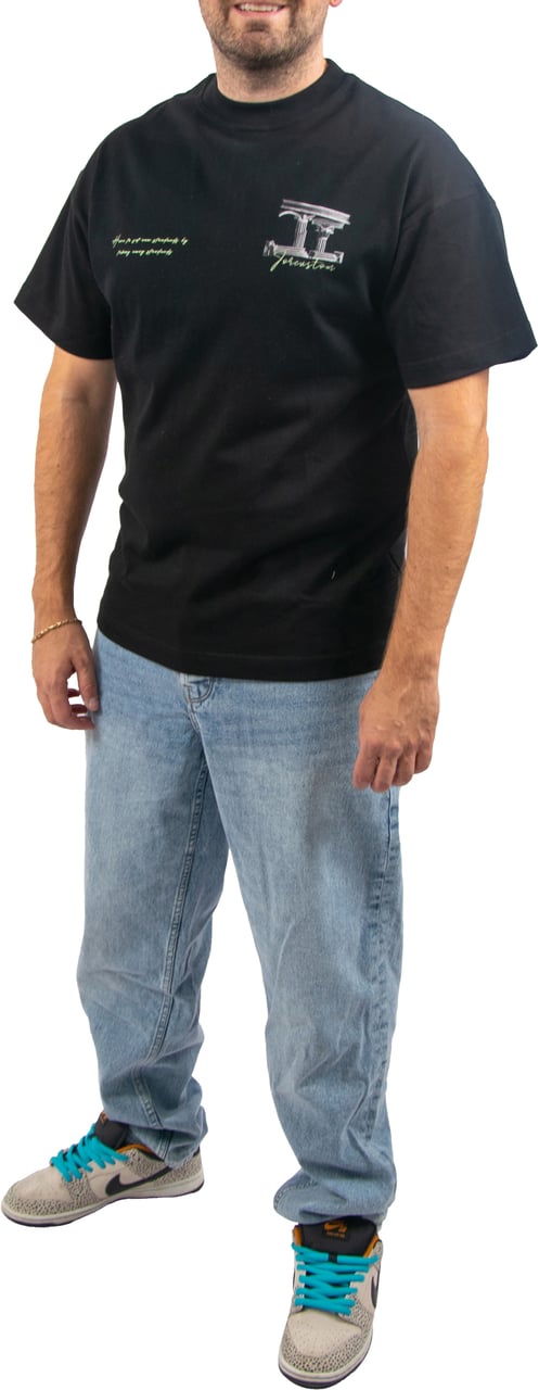 JORCUSTOM Jorcustom Broken World Loose Fit T-Shirt Zwart